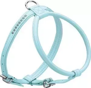 Шлейка Hunter Smart Harness Modern Art R S Petit Luxus size 50/11 (33/42-48 см) кожзам синяя для собак
