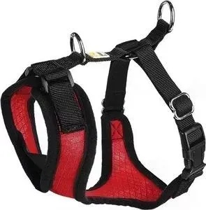 Шлейка Hunter Harness Manoa XS (35-41см) нейлон/сетчатый текстиль красная для собак