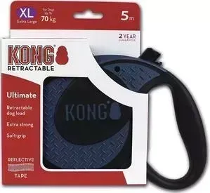 Рулетка KONG Ultimate XL лента 5м синяя для собак до 70кг