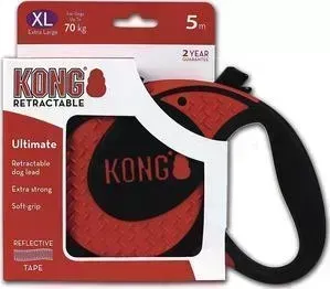 Рулетка KONG Ultimate XL лента 5м красная для собак до 70кг