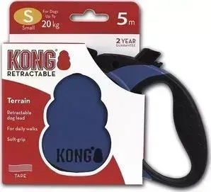 Рулетка KONG Terrain S лента 5м синяя для собак до 20кг
