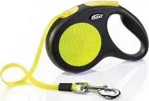 Рулетка Flexi Neon Reflect L лента 5м для собак до 50кг