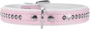 Ошейник Hunter Smart Dog Collar Modern Art Luxus 27/11 nickel (20-23,5 см) кожзам 1 ряд страз розовый для собак