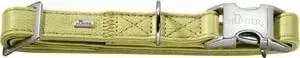 Ошейник Hunter Collar Capri Alu-Strong L (45-65см) натуральная кожа лайм для собак