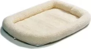 Лежанка Midwest Quiet Time Pet Bed - Fleece 30" флисовая 76х53 см белая для кошек и собак