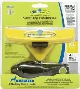 Фурминатор FURminator FURflex deShedding Tool XL Comfort Edge Giant Dog All Hair против линьки для собак гигантских пород с любой длиной шерсти
