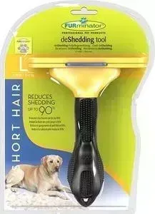 Фурминатор FURminator deShedding Tool Short Hair L Large Dog для короткошерстных собак крупных пород 10см