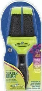Пуходерка FURminator Slicker Brush Small Firm маленькая жесткая двухсторонняя зубцы 15мм