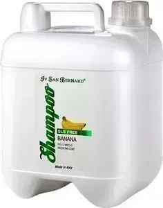 Шампунь Iv San Bernard Traditional Line Plus Shampoo Banana Medium Coat SLS Free для шерсти средней длины у животных 3 л