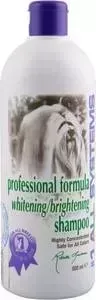 Шампунь 1 All Systems Professional Formula Whitening / Brightening Shampoo отбеливающий для яркости окраса шерсти кошек и собак 500мл