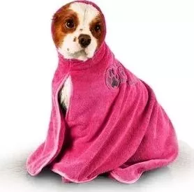 Полотенце Show Tech из микрофибры 90х56см цвет розовый для собак