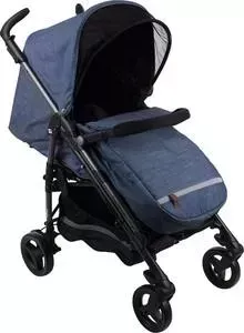 Коляска прогулочная PEG-PEREGO Si Completo, шасси DARK GREY цвет Urban Denim, джинс