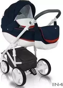 Коляска 2 в 1 BEXA 2 в 1 Ideal New т.синий+красный GL000486181