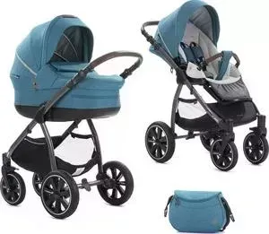 Коляска 2 в 1 Noordi 2 в 1 Fjordi Sport Melange(Sea Blue Melange 892/1 синий) (123547)