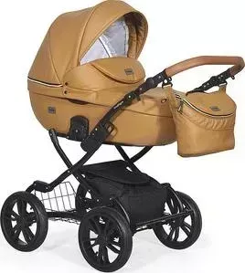 Коляска 2 в 1 Indigo 2 в 1 MARCO City Plus 12" Mc 08 (коричневая кожа)