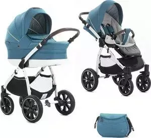 Коляска 2 в 1 Noordi 2 в 1 Fjordi Sport Sea Blue Melange 892/W