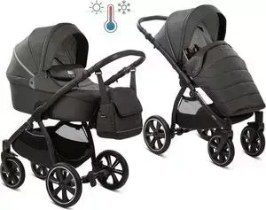 Коляска 2 в 1 Noordi 2 в 1 Fjordi Sport NEW с термолюлькой (Black 815) (123383)