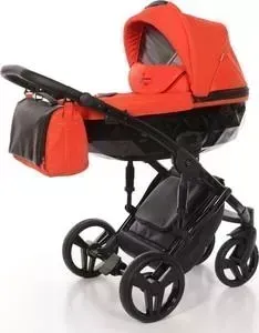 Коляска 2 в 1 Junama 2 в 1 Diamond JD-03 красный/черный