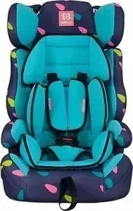 Автокресло Farfello GE-E капельки-бирюза (blue+colorful)
