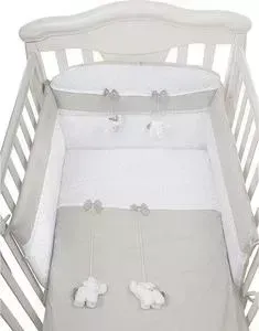 Комплект в кроватку PICCI в miro 3 пред grey, серый d1236-22
