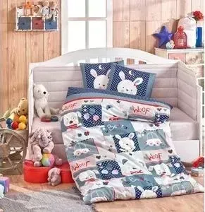 Комплект детского постельного белья Hobby home collection с одеялом поплин SNOOPY, синий, 100&#037; Хлопок