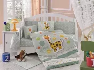 Комплект детского постельного белья Hobby home collection поплин PUFFY, минт, 100% Хлопок