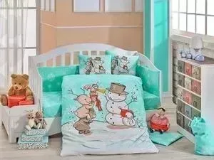 Комплект детского постельного белья Hobby home collection с одеялом поплин SNOWBALL, бежевый, 100% Хлопок