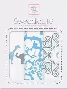 Набор пеленок SwaddleDesigns SwaddleLite PB Elephant/Chickies (SD-476B)