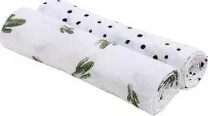 Пеленка Bebe Au Lait Пеленки Bamboo Muslin 2 шт. Saguaro/Dottie