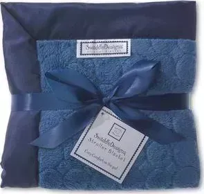 плед SwaddleDesigns Детский Stroller Blanket TrueBluePuffC(SD-168TB)
