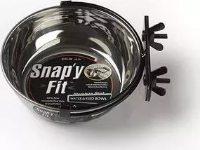 Миска Midwest Snapy Fit Stainless Steel Bowl 20 oz. для клеток и вольеров нержавеющая сталь 600мл