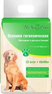 Пеленки Neki-Zoo гигиенические впитывающие L 60х90см для домашних животных 25шт (PP760)