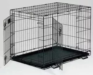 Клетка Midwest Life Stages 42" Double Door Dog Crate 122x76x84h см 2 двери черная для собак