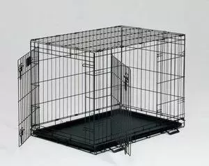 Клетка Midwest Life Stages 36" Double Door Dog Crate 91x61x69h см 2 двери черная для собак