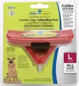 Насадка FURminator FURflex deShedding Head L Comfort Edge Large Dog All Hair против линьки для собак крупных пород с любой длиной шерсти