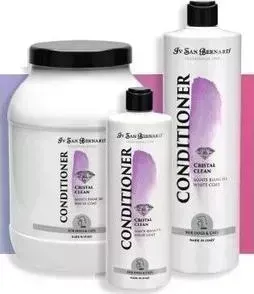 Кондиционер Iv San Bernard Traditional Line Cristal Clean White Coat Conditioner для устранения желтизны белой шерсти животных 1 л