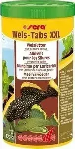 Корм SERA Wels Tabs XXL for CatFish тонущие таблетки для сомов и донных рыб 1л (420г)