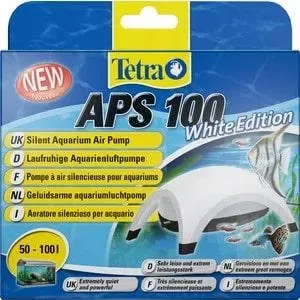 Компрессор Tetra APS 100 Silent Aquarium Air Pomp White Edition для аквариумов 50-100л (белый)
