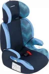 Автокресло Leader Kids 15-36 кг Регата fix 2-3 гр., цвет: синий+голубой принт зиг-заг