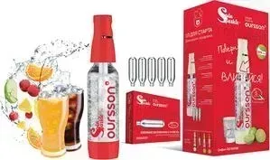 Набор для домашней газировки Oursson OS1000SK/RD