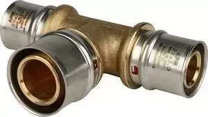 Тройник STOUT переходной 26х32х26 для металлопластиковых труб прессовой (SFP-0005-263226)