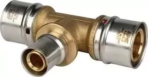 Тройник STOUT переходной 32х20х32 для металлопластиковых труб прессовой (SFP-0005-322032)
