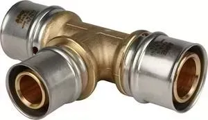 Тройник STOUT переходной 32х26х32 для металлопластиковых труб прессовой (SFP-0005-322632)