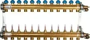 Коллекторная группа WATTS Ind HKV/T-12 1"-3/4" с расходомером 12 выходов (10004206)