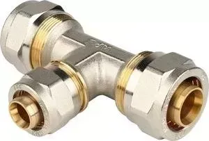 Тройник STOUT переходной 26х20х26 для металлопластиковых труб винтовой (SFS-0010-262026)