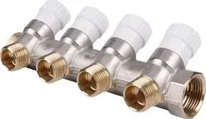 Коллектор STOUT распределительный 3/4" на 4 выхода 1/2" (SMB 6851 341204)