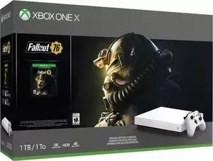 Игровая приставка MICROSOFT Xbox One X white + игра Fallout 76 (FMP-00058)