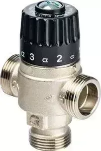Смеситель STOUT ный клапан термостатический для систем и ГВС 3/4 НР 30-65°С KV 1.8 (SVM-0025-186520)