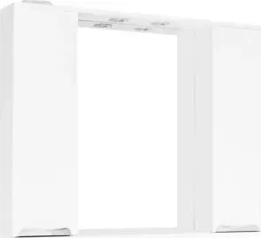 Зеркальный шкаф Style line Жасмин 100 с подсветкой, белый (2000948994544)