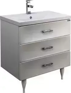 Тумба с раковиной 1Marka с Marka One Belle 75 Spirale White (4604613307868)
